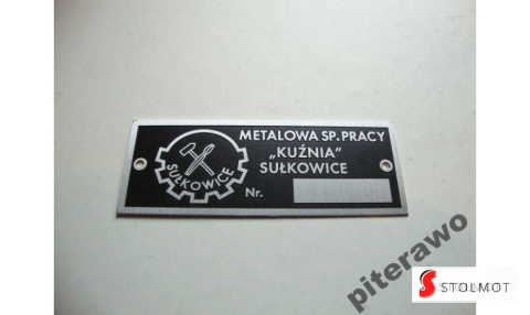 JUNAK WÓZEK BOCZNY KUŹNIA SUŁKOWICE TABLICZKA ZNAMIONOWA JUNAK WÓZEK BOCZNY KUŹNIA SUŁKOWICE TABLICZKA ZNAMIONOWA