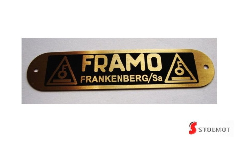ZUNDAPP TABLICZKA FRAMO ZUNDAPP TABLICZKA FRAMO