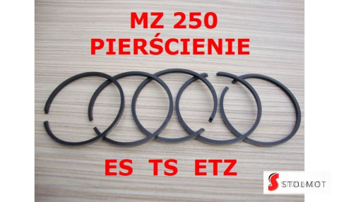 PIERŚCIENIE TŁOKOWE NOMINALNE 69,00 MZ ES / TS / ETZ / 250 PIERŚCIENIE TŁOKOWE NOMINALNE 69,00 MZ ES / TS / ETZ / 250
