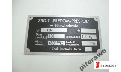 TABLICZKA NIEWIADÓW N126 TABLICZKA NIEWIADÓW N126