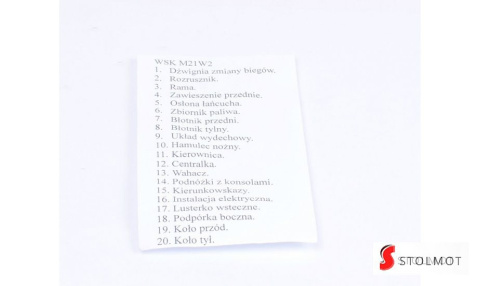 ŚRUBY WSK 175 M21 W2 OCYNK ŚRUBY WSK 175 M21 W2 OCYNK