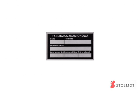 TABLICZKA ZASTĘPCZA TABLICZKA ZASTĘPCZA